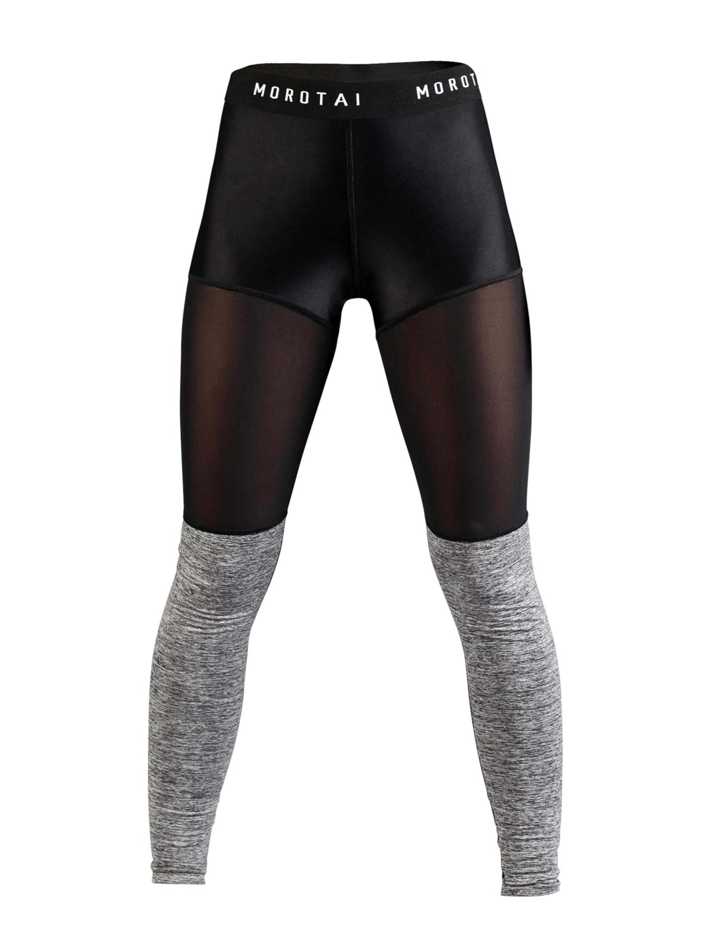 MOROTAI - Sport-Leggings ' Mesh Bloc Tights ' in schwarz