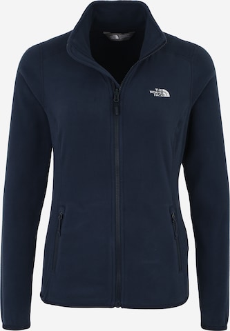 Veste en polaire fonctionnelle '100 Glacier' THE NORTH FACE en bleu : devant