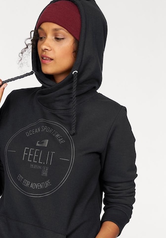 OCEAN SPORTSWEAR Kapuzensweatshirt in Schwarz