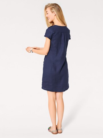 Robe-chemise heine en bleu : derrière