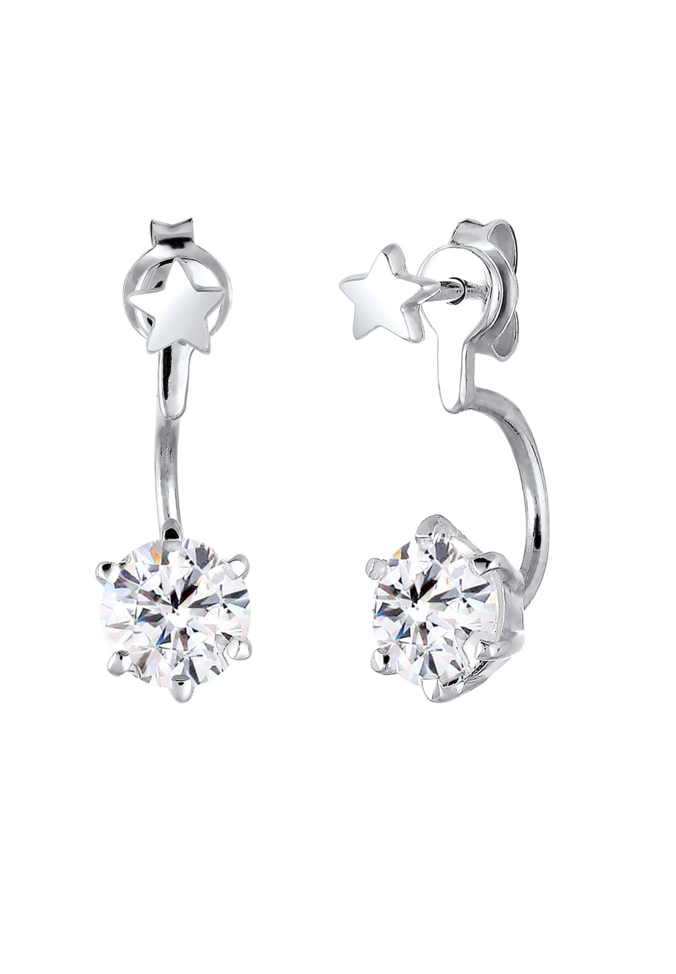 ELLI Ohrringe 'Double Studs' in Silber