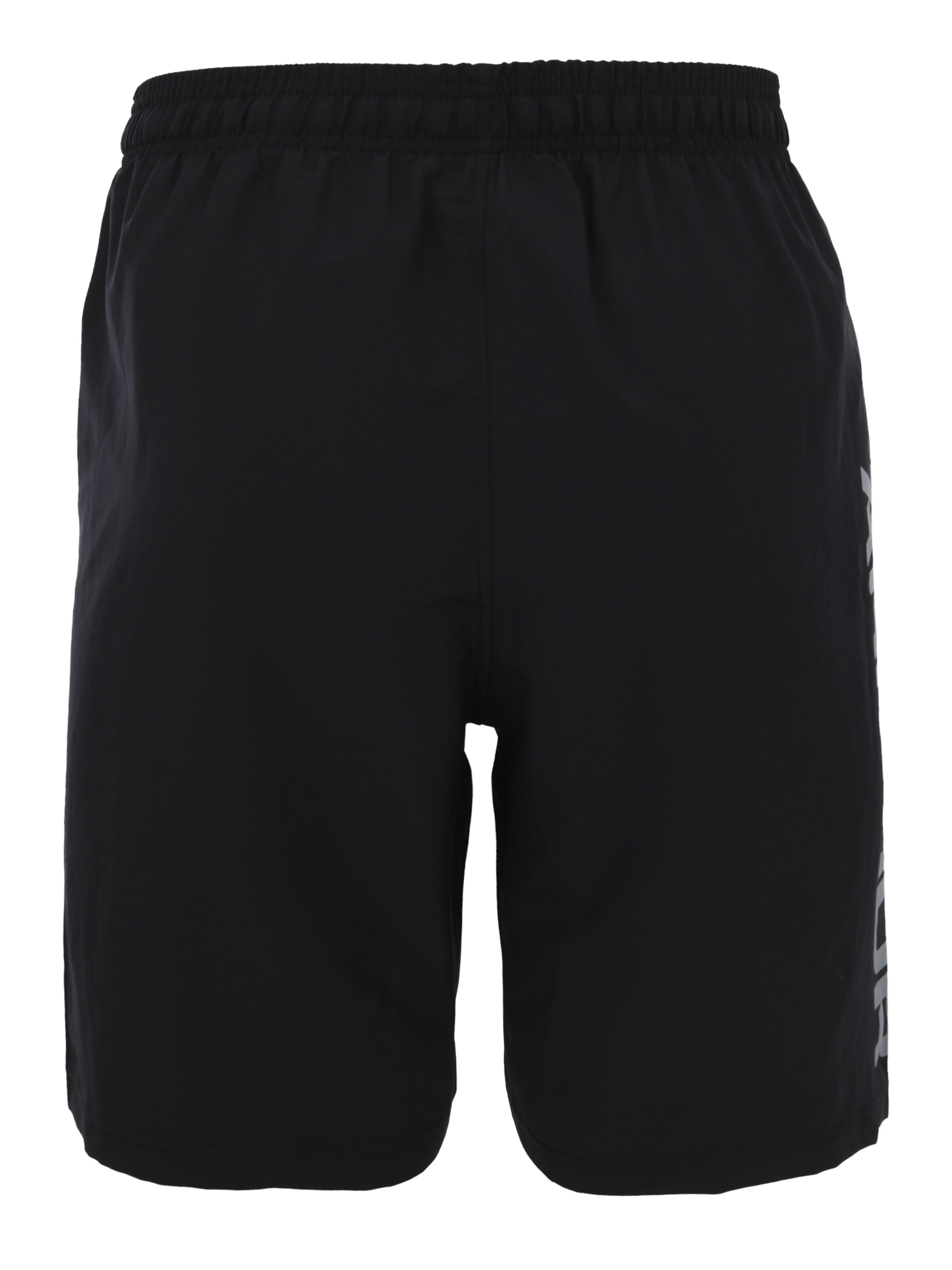 UNDER ARMOUR Regular Sporthose 'Woven' in Schwarz: Rückseite