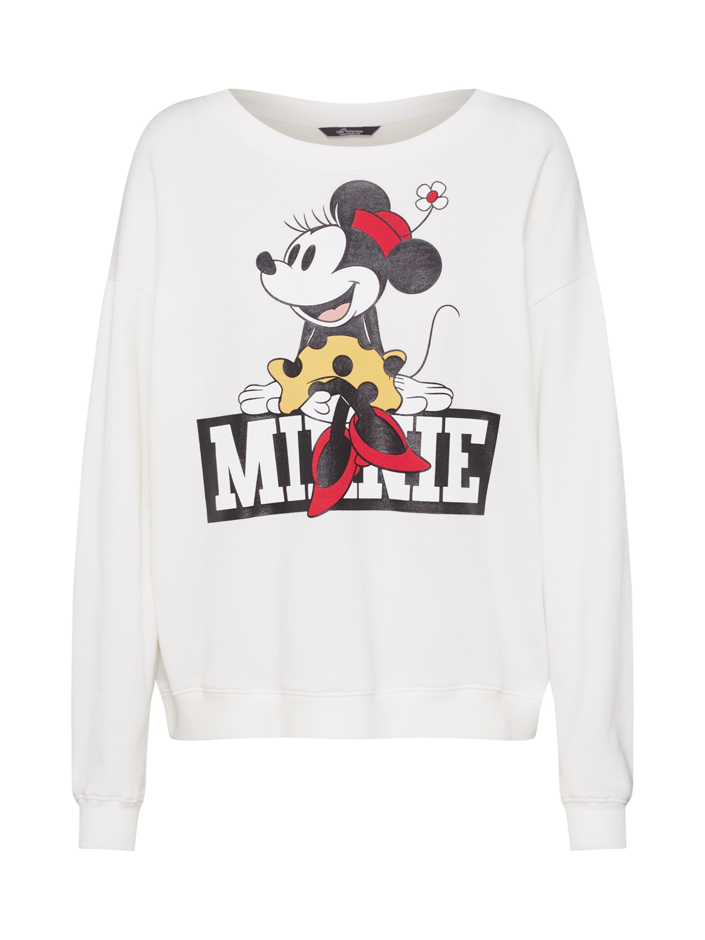 PRINCESS GOES HOLLYWOOD - Sweatshirt 'Disney minnie mrs sweaty' in de kleur Wit