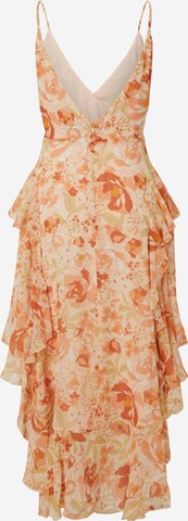 Robe 'Rochelle' Bardot en orange