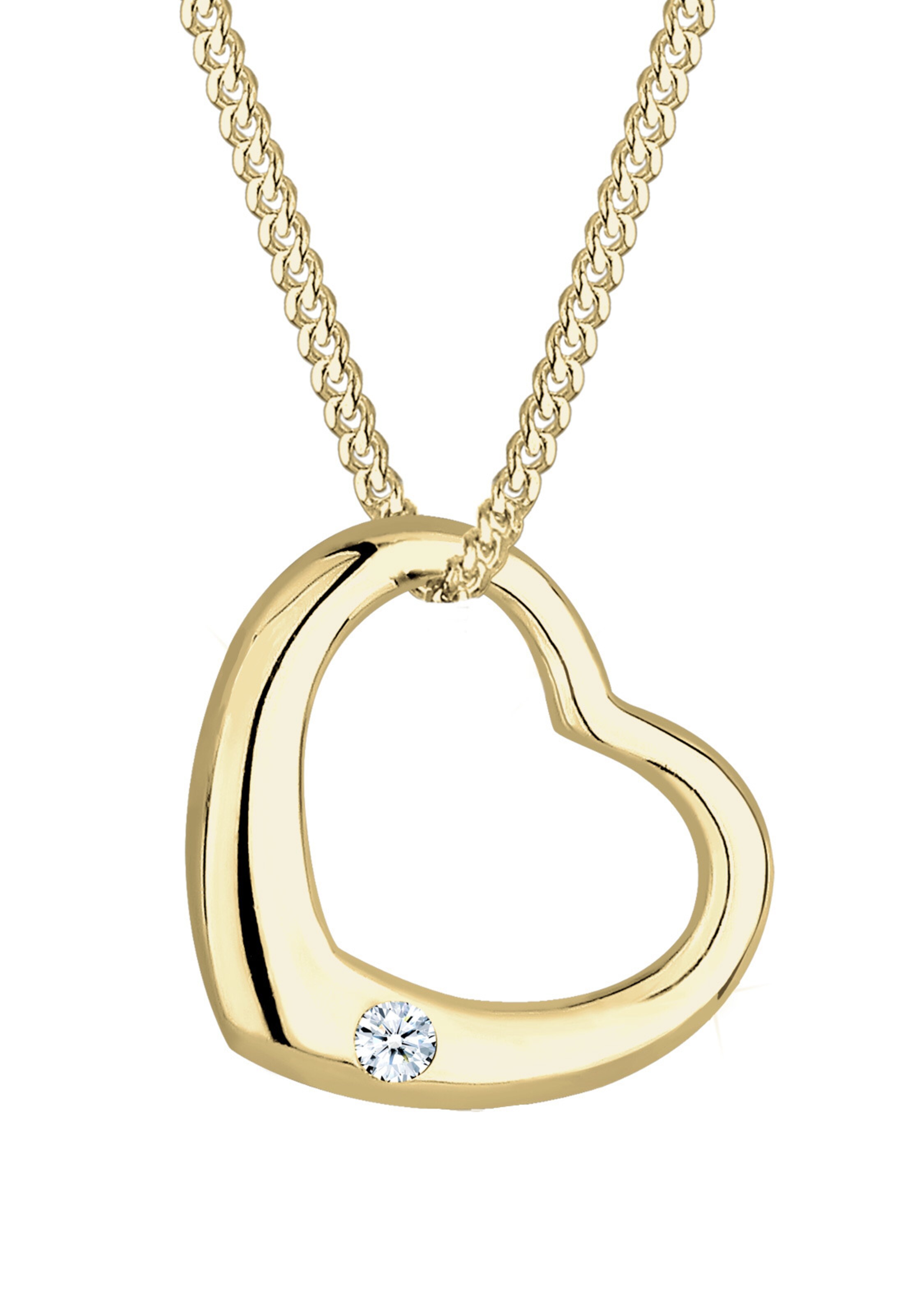 Elli DIAMONDS Kette 'Herz' in Gold