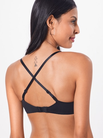 Push-up Soutien-gorge 'Plunge' Calvin Klein Underwear en noir : derrière