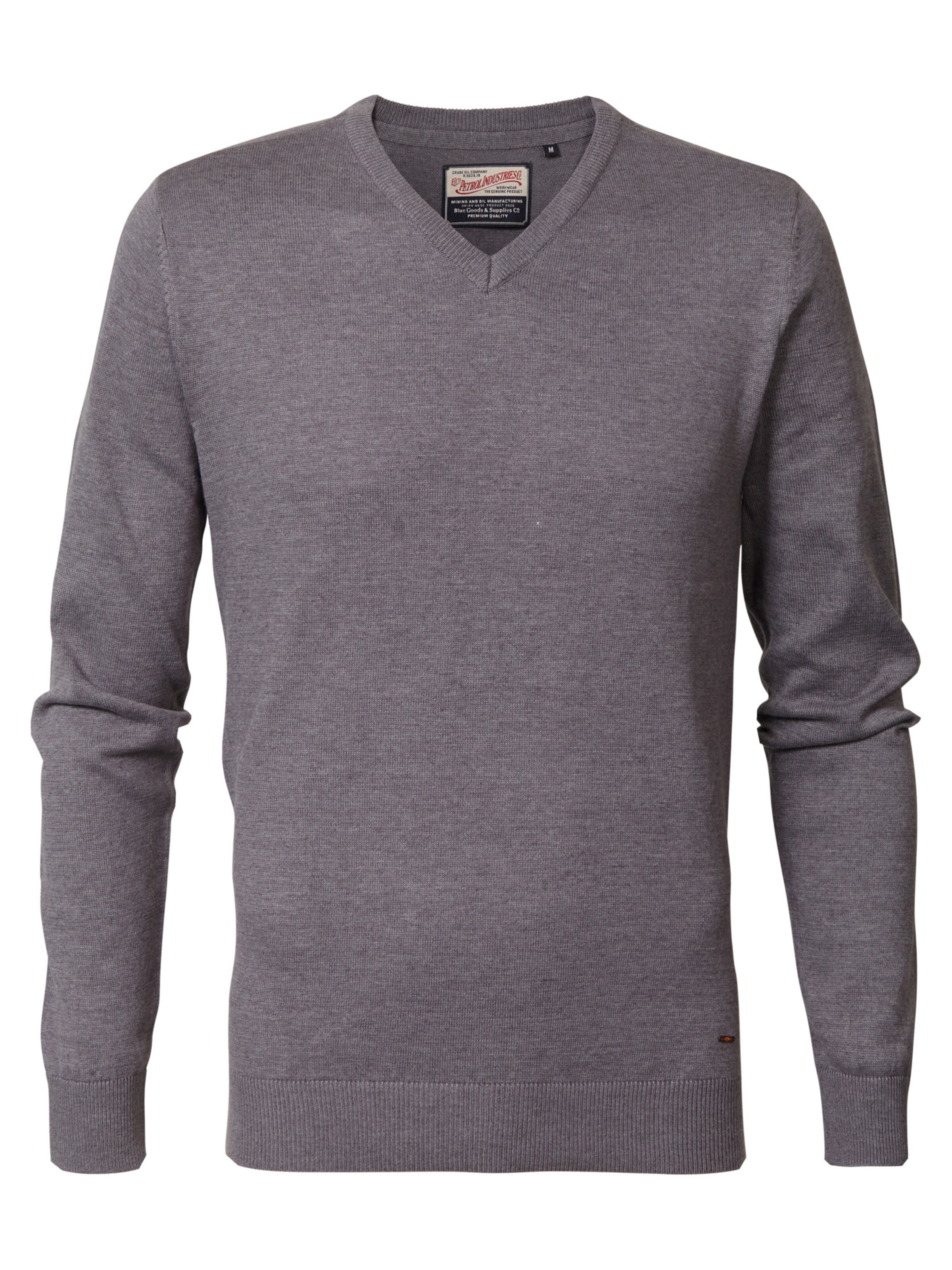 Petrol Industries - Trui in de kleur Grijs gemêleerd