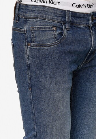 Coupe slim Jean 'Texas' INDICODE JEANS en bleu