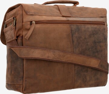 Greenland Nature Document Bag in Brown