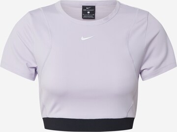 NIKE Performance shirt 'Aero' in Purple: front