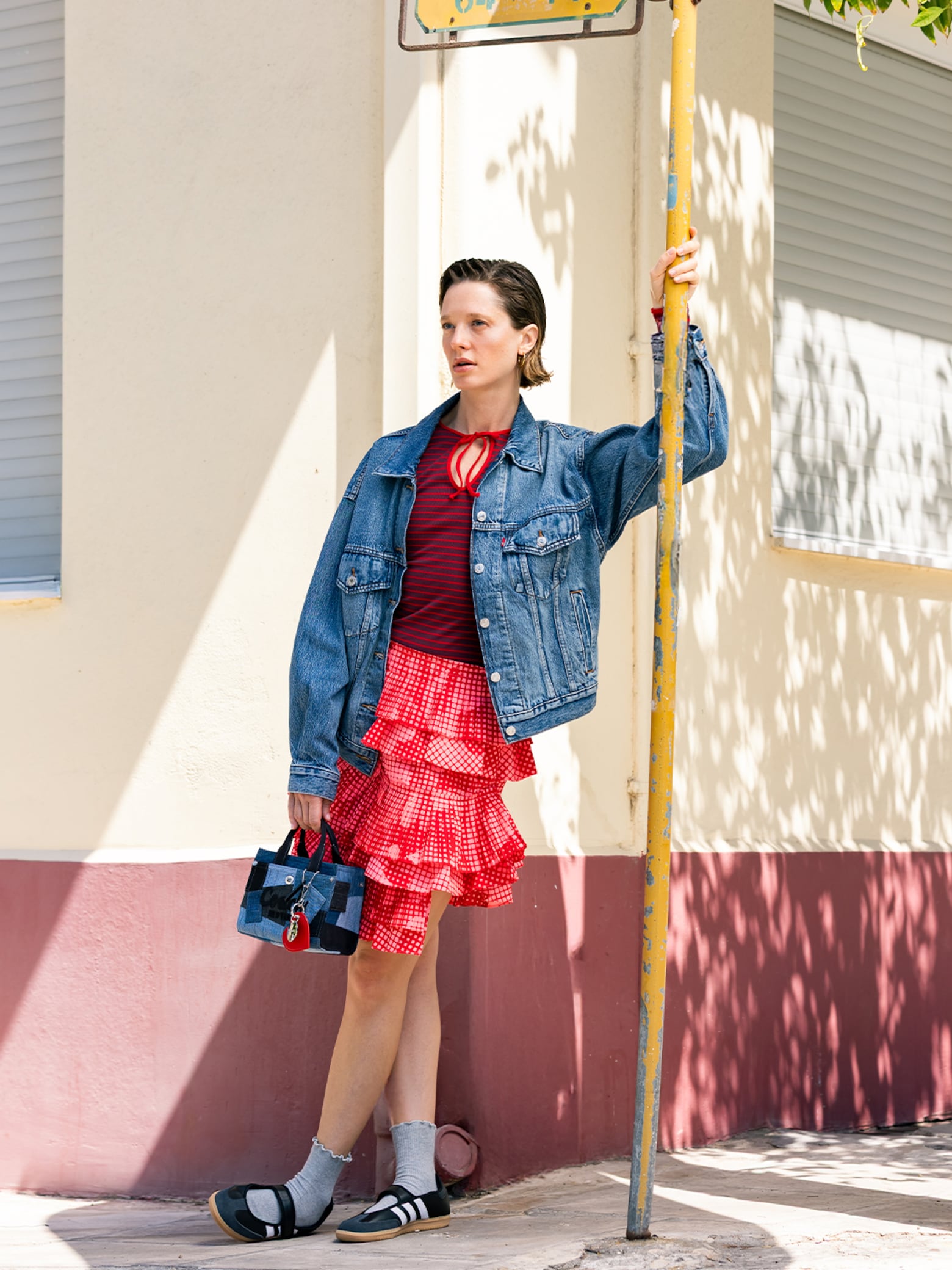 Nata - Layering Skirt And Denim Look