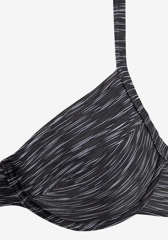 KangaROOS Bustier Bikini | črna barva