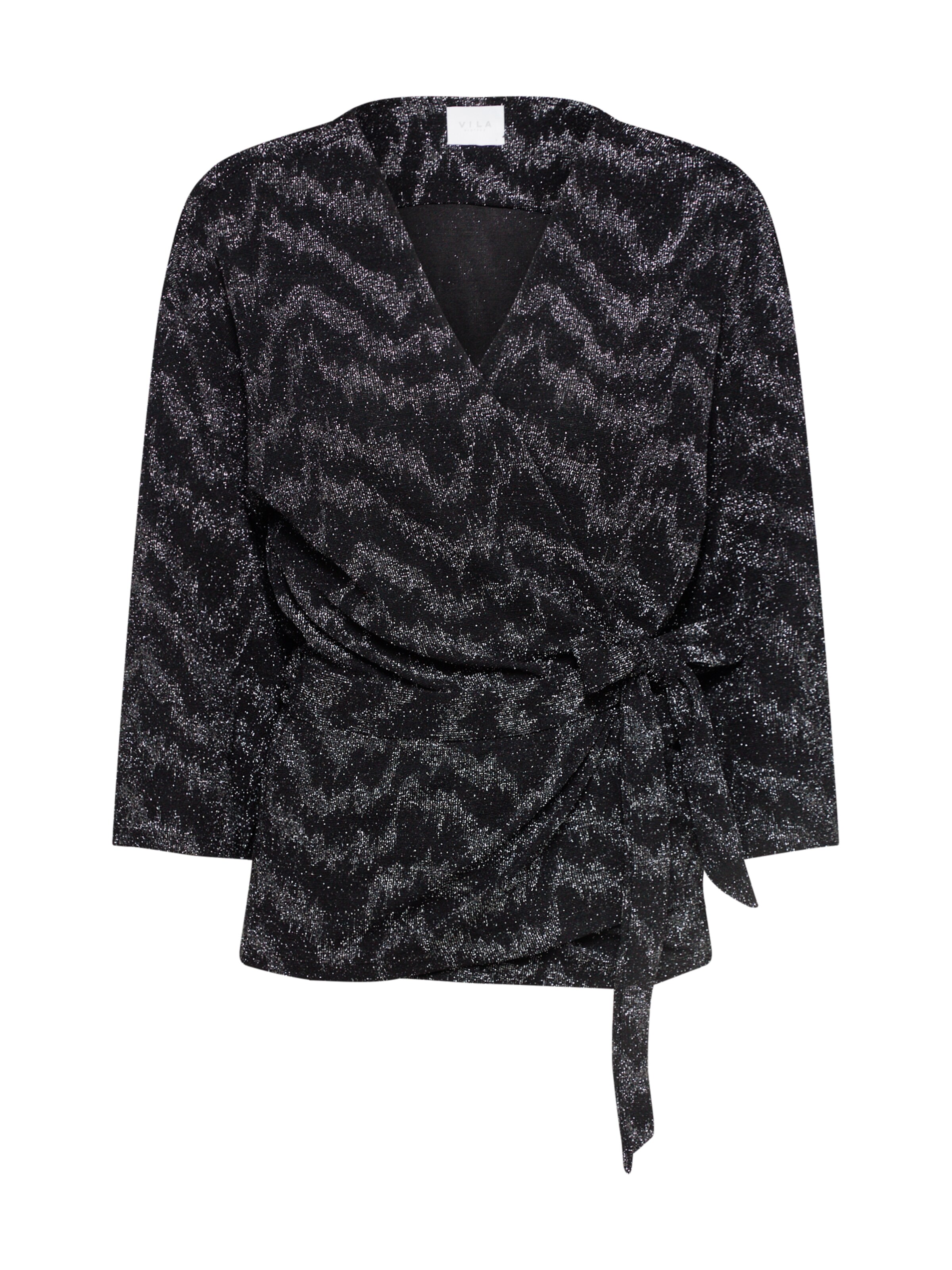 VILA - Blusenshirt 'WIPY' in silbergrau