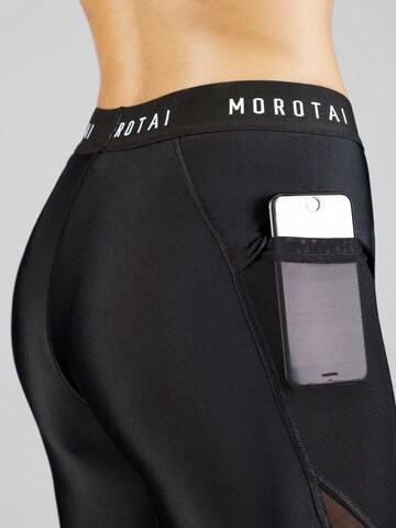 MOROTAI Skinny Sporthose 'Naka' in Schwarz