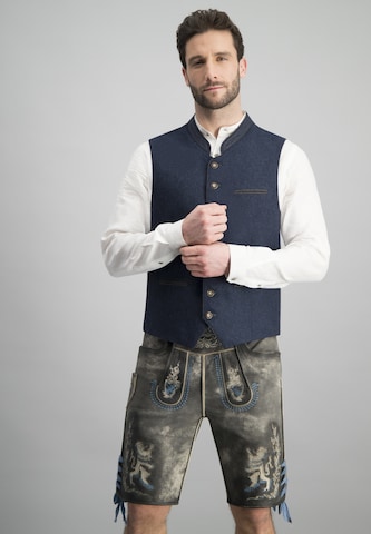 STOCKERPOINT Traditional Vest 'Sirius' in Blue: front