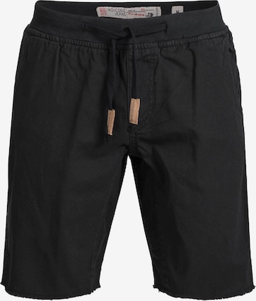 Pantalon chino 'Carver' INDICODE JEANS en noir : devant