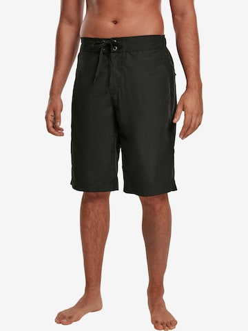 Urban Classics Regular Board Shorts in Black: front