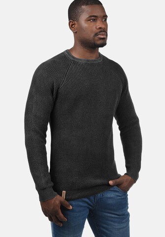 INDICODE JEANS Sweater 'Rockford' in Black: front