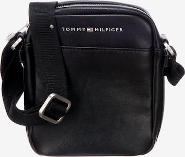 TOMMY HILFIGER - Bolso de hombro en negro: frente