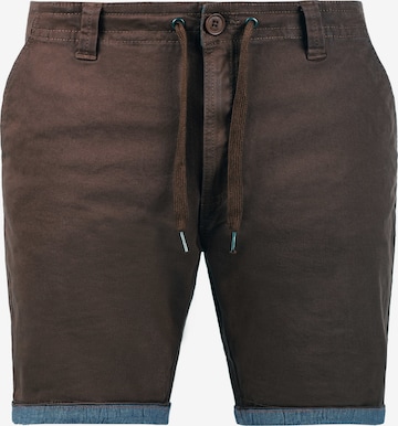 !Solid Chino Pants 'Lagoa' in Brown: front