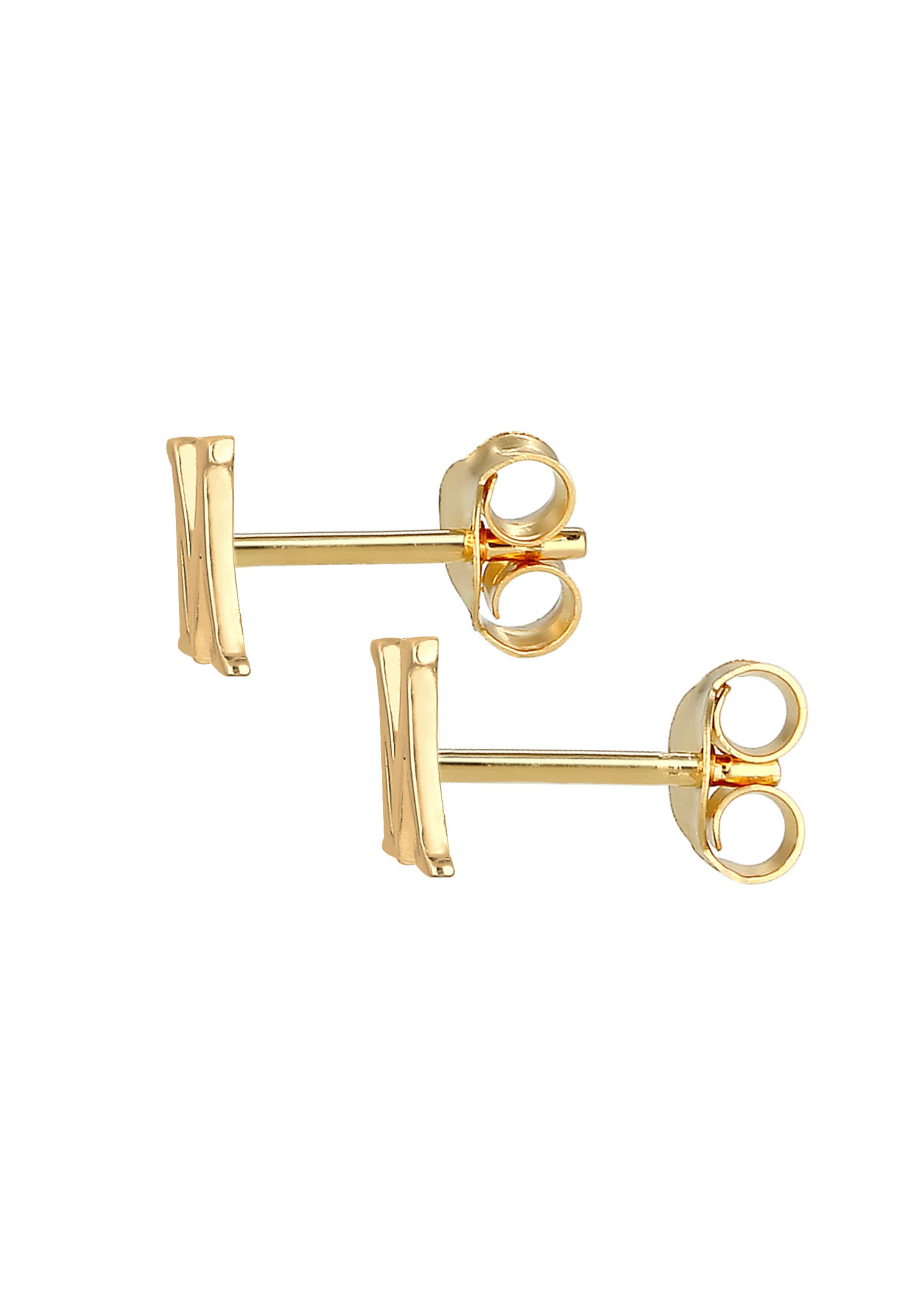 ELLI Ohrringe Buchstabe, Buchstabe - M in Gold