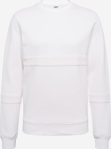 Urban Classics Sweatshirt in Weiß: front