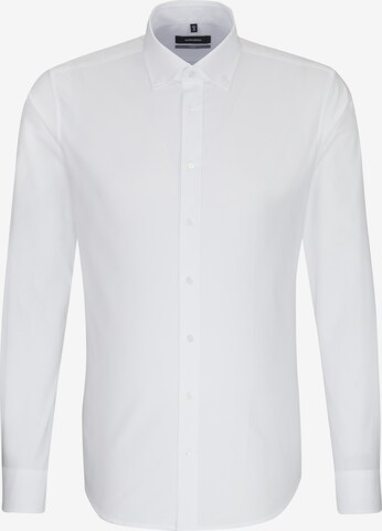 Slim fit Camicia business di SEIDENSTICKER in bianco: frontale