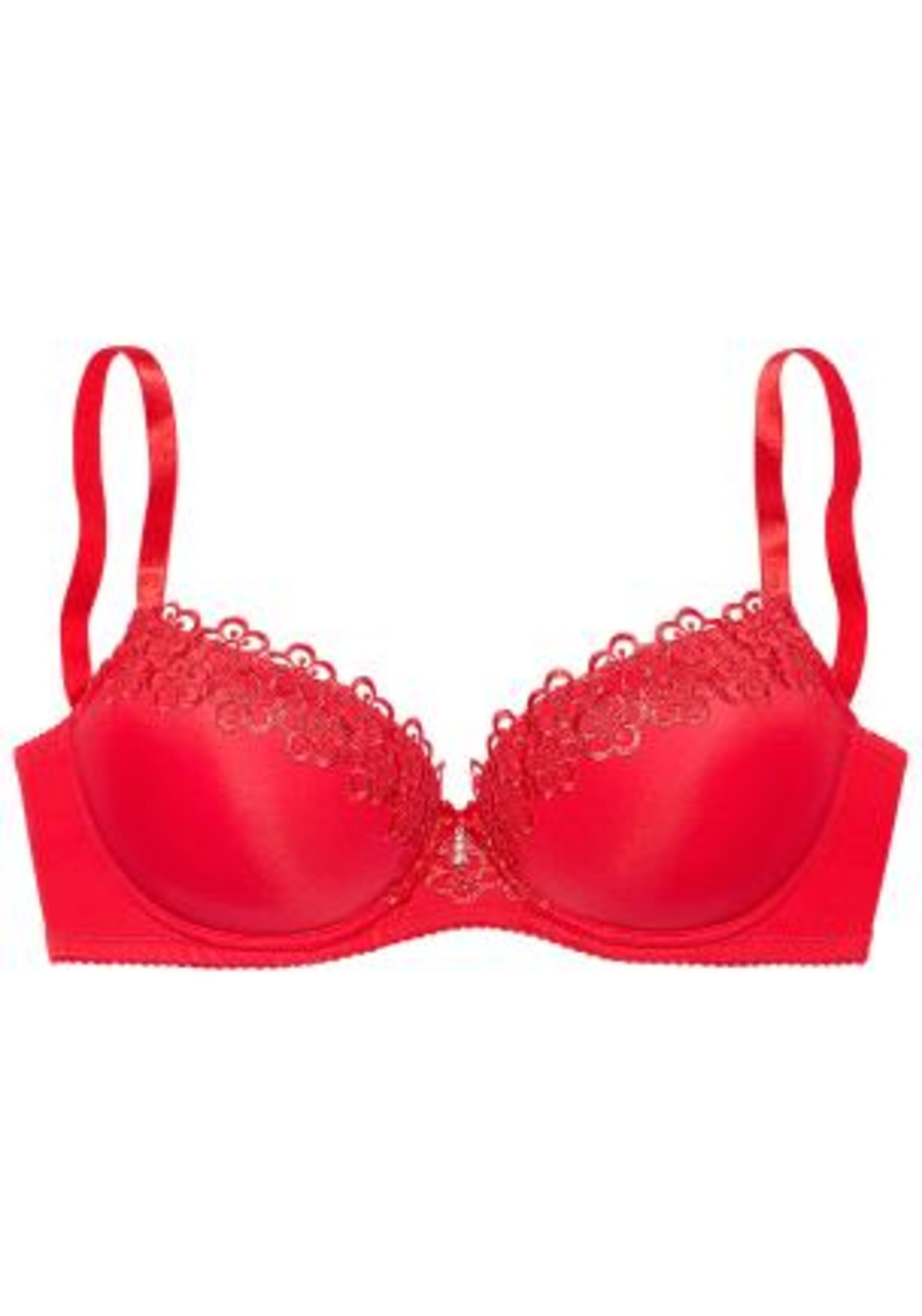 NUANCE T-shirt BH i rød: forside