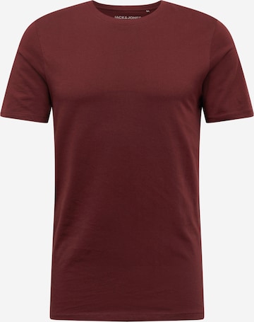 Coupe slim T-Shirt JACK & JONES en rouge : devant