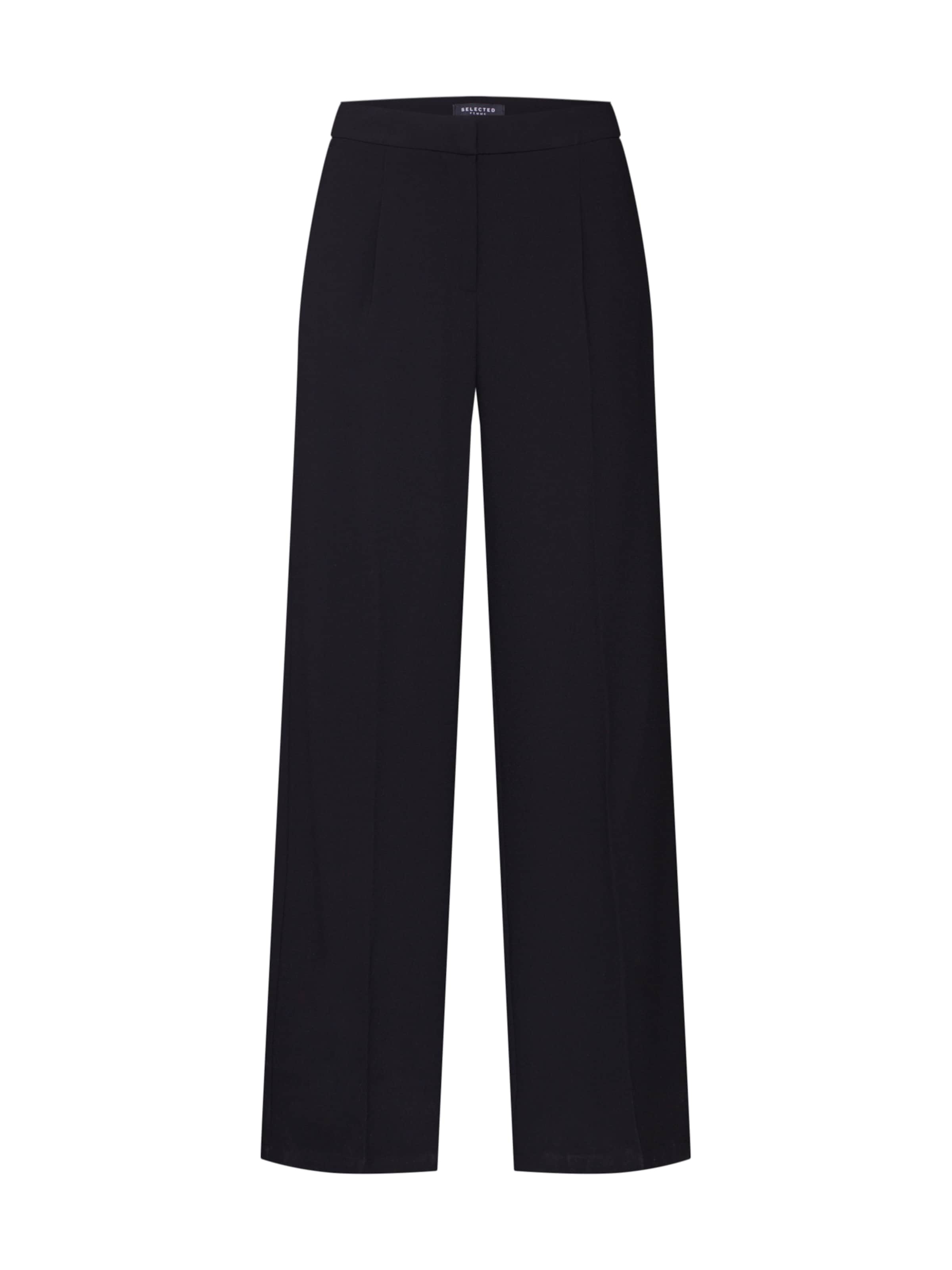 SELECTED FEMME Pantalon 'TINNI' en noir: Vue de face