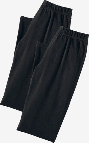 Coupe slim Pantalon de pyjama VIVANCE en noir : devant