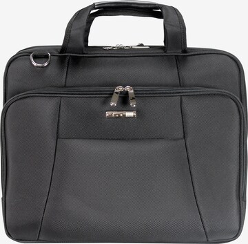 Borsa per laptop di D&N in nero: frontale