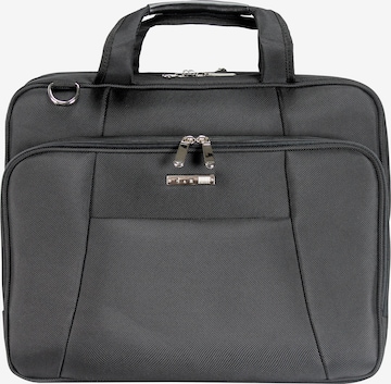 Borsa per laptop di D&N in nero: frontale