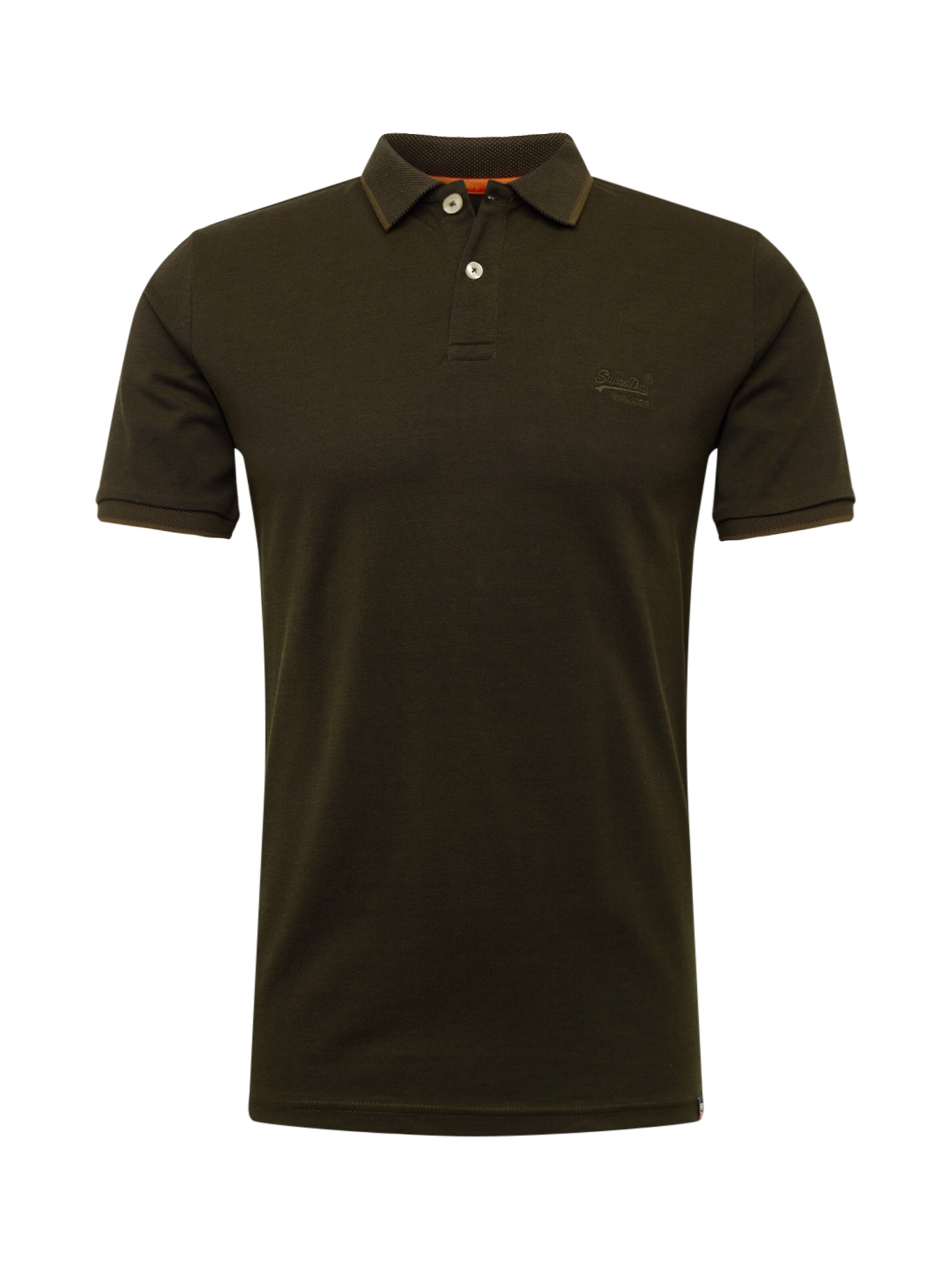 Superdry - Shirt 'CLASSIC LITE MICRO PIQUE POLO' in de kleur Donkergroen