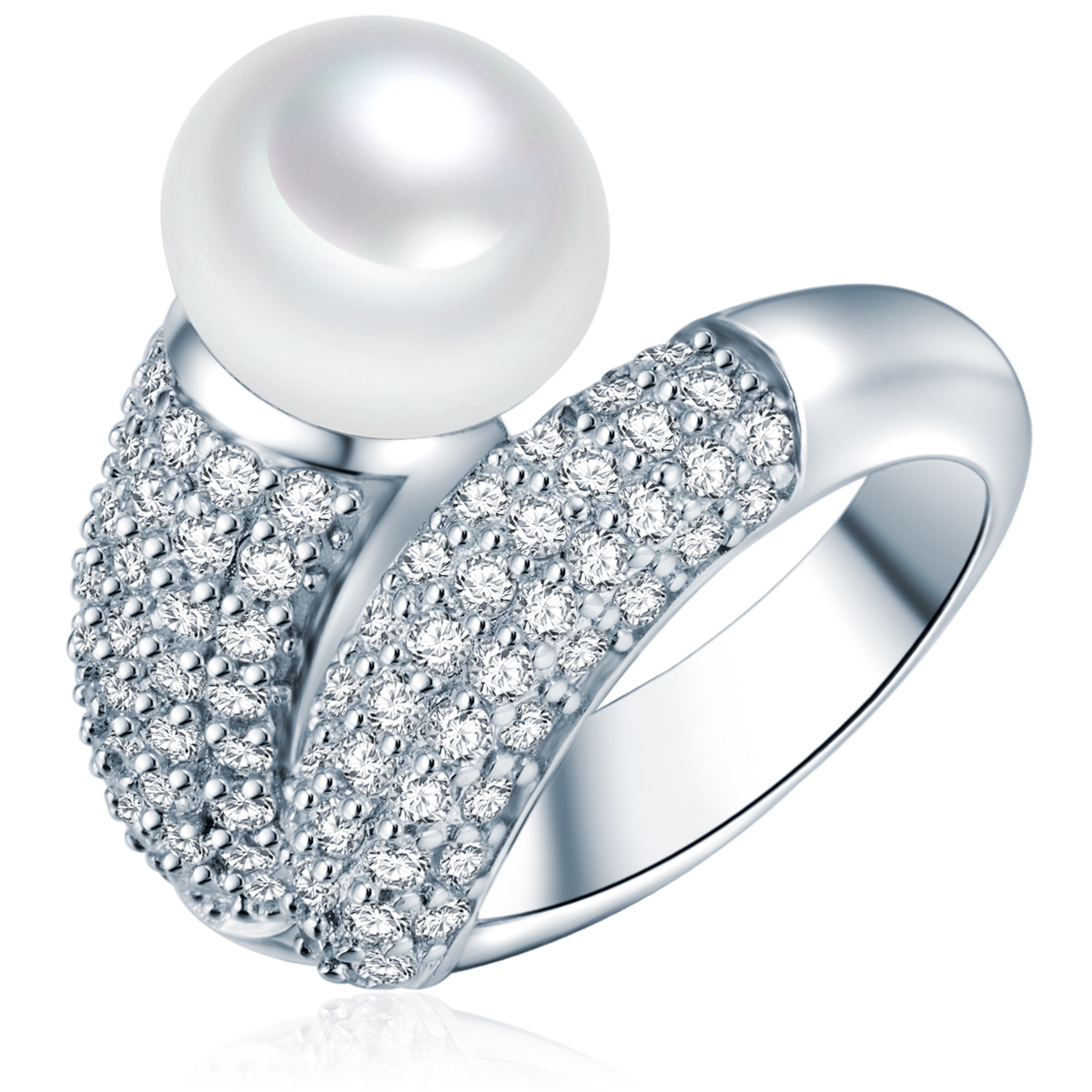 Bague Valero Pearls en argent : devant