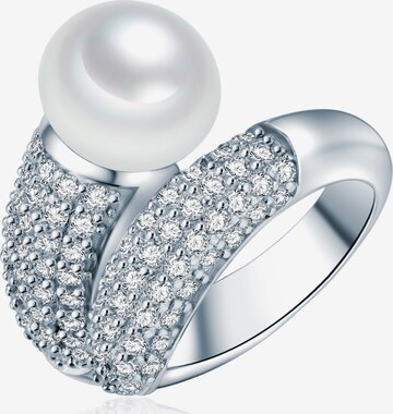 Valero Pearls Ring in Silver: front