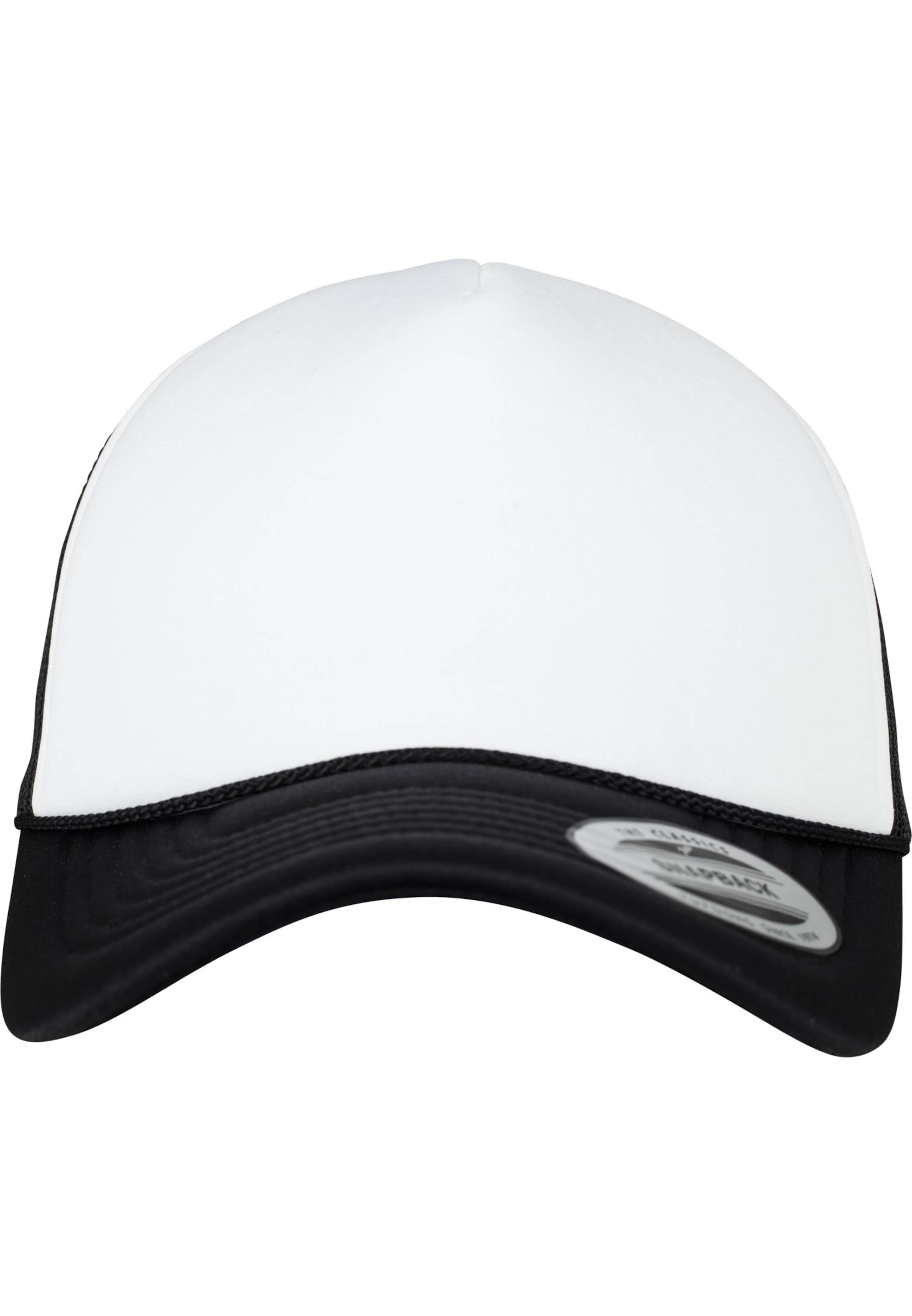 Flexfit Кепка 'Foam Trucker Curved Visor' в Черный: спереди