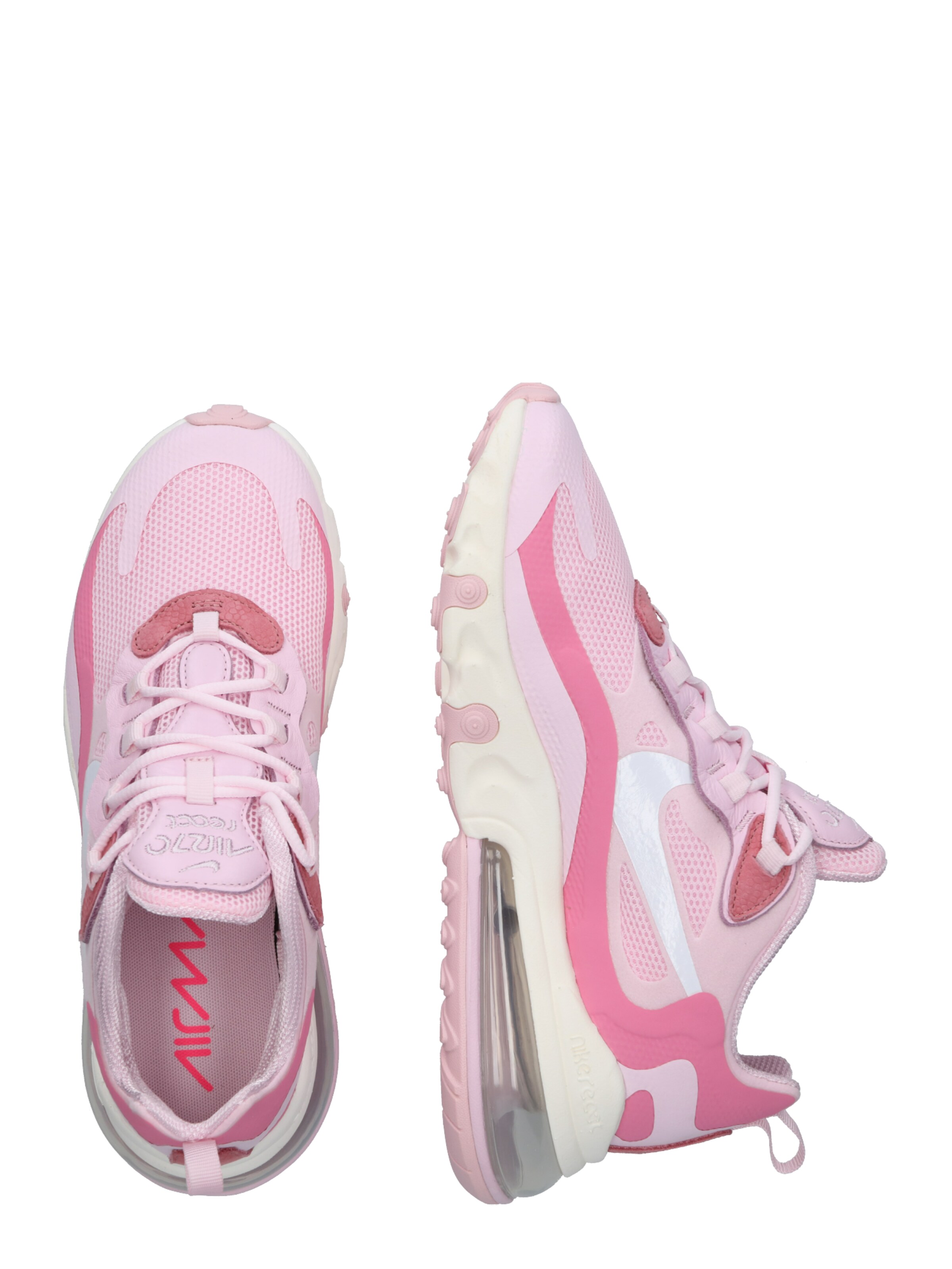 Nike Sportswear Sneakers Laag Air Max 270 React In Pink Rosa Pastelroze Wit About You