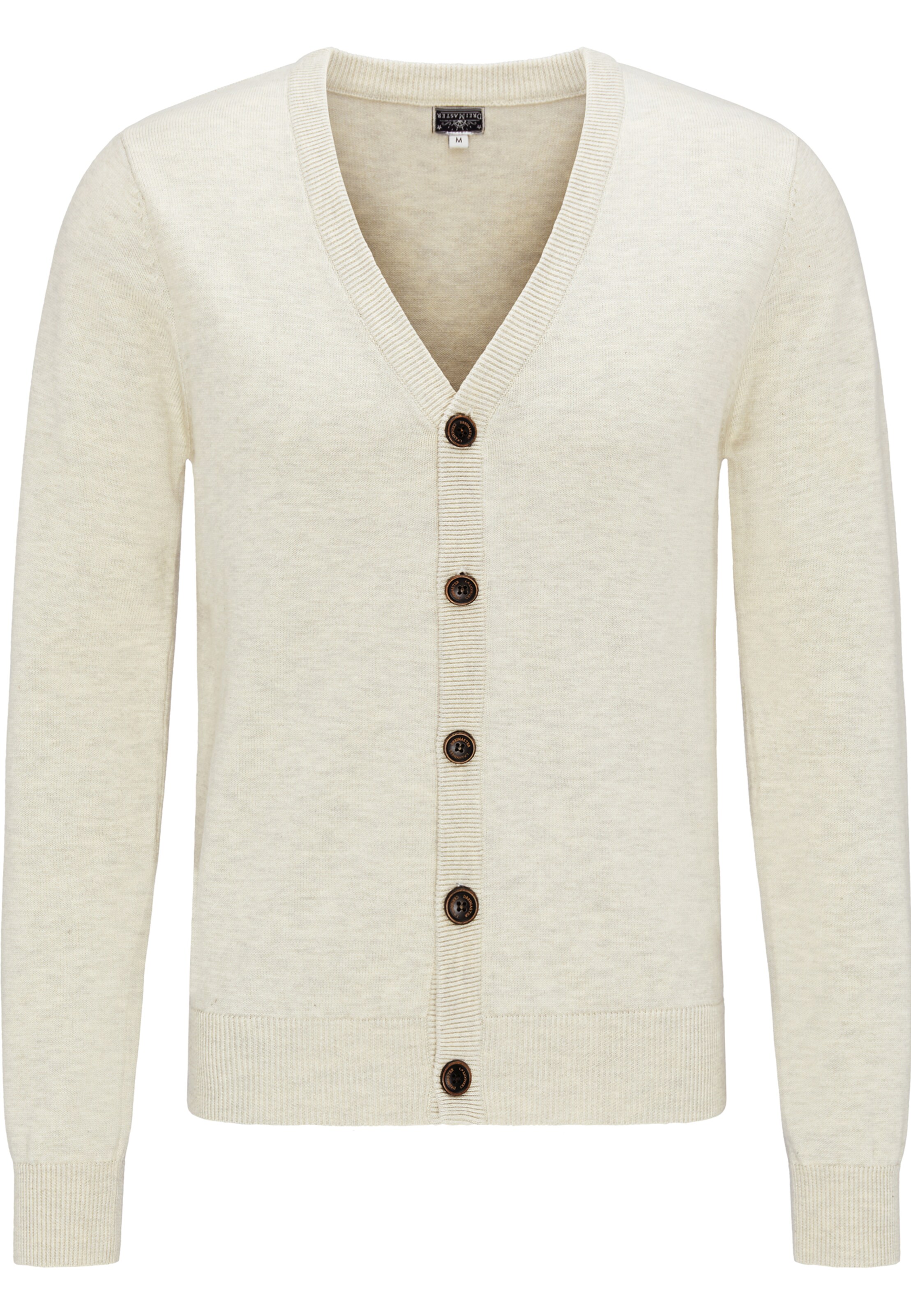 DREIMASTER - Gebreid vest 'Maritim' in de kleur Wit