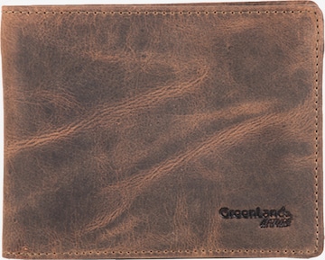 Greenland Nature Wallet in Brown: front