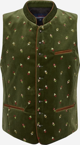 STOCKERPOINT Traditional Vest 'Calzado' in Green: front