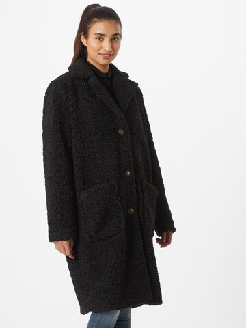 Kaffe Between-seasons coat 'Balma Teddy' in Black