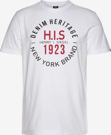 H.I.S Rundhalsshirt in Weiß: predná strana