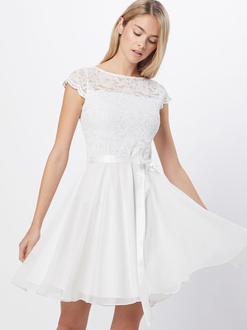 SWING - Vestido de gala en blanco: frente