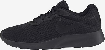 Baskets basses 'Tanjun' Nike Sportswear en noir : devant