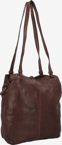 Harold's Shoulder Bag 'Submarine' in Brown: front