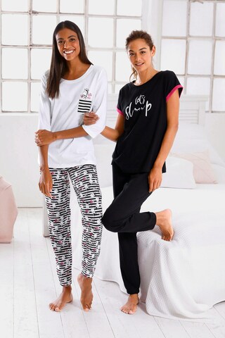 VIVANCE Pyjama in Weiß: Vorderseite