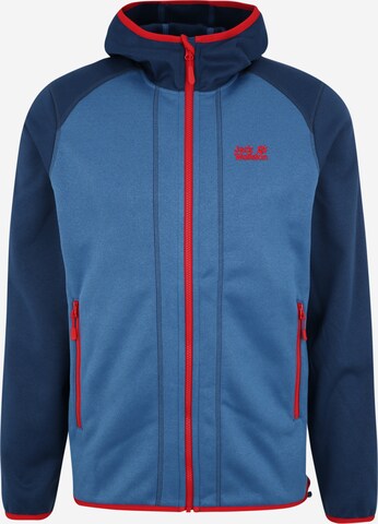 Veste en polaire fonctionnelle 'Hydro' JACK WOLFSKIN en bleu : devant