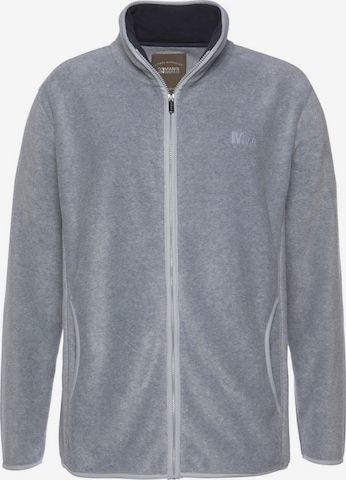 Man's World Fleece Jacket in Grey: front