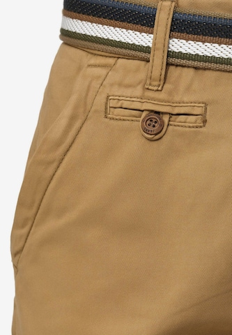 INDICODE JEANS Regular Shorts 'Cuba' in Beige